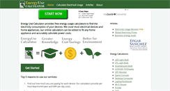 Desktop Screenshot of energyusecalculator.com